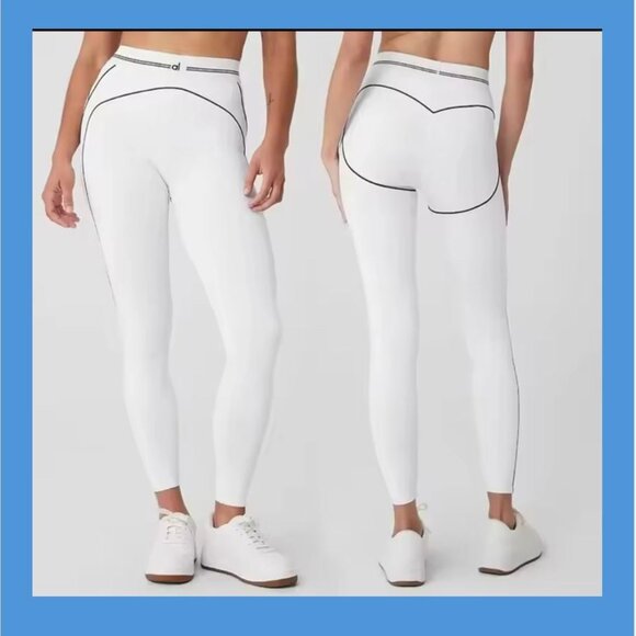 Airbrush High-Waist Heart Throb Legging White S New - Picture 6 of 6